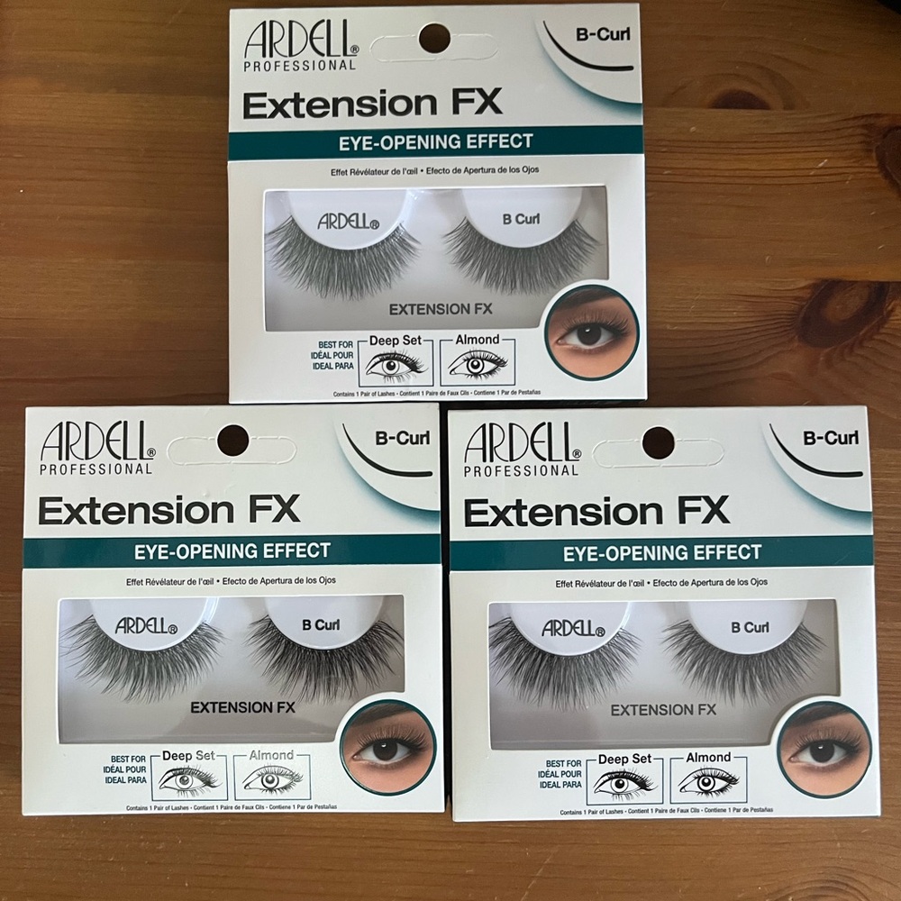 # 206 - 3 pairs of Ardell Professional Extension FX Lashes - Black